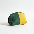 Pochette demi-lune bicolore vert et jaune Ya Touness