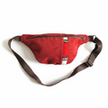 Sac banane suédine rouge mergoum Fakroun Creations
